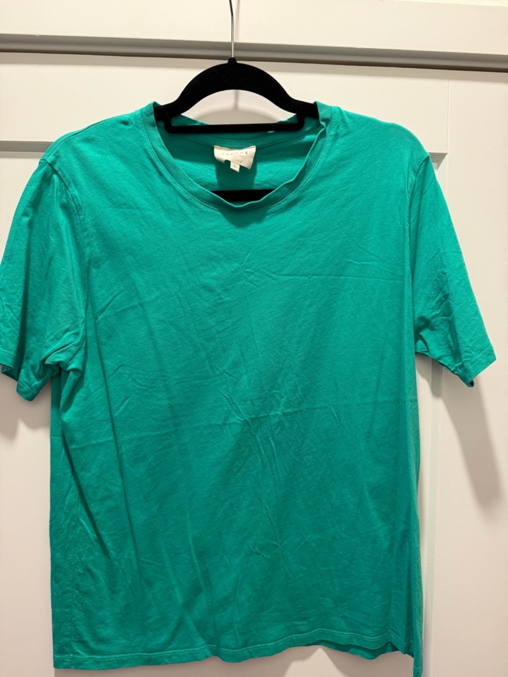 Sezane Conrad T-shirt Sea Bright Green - Size XL